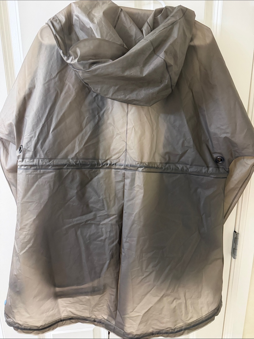 Hunter Olive Green Semi-Transparent Hooded Raincoat - Picture 8 of 8